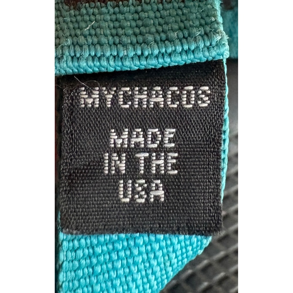 Chaco Z2 Classic Sandals Womens 9 Leopard Print Teal Yellow Vibram Made in USA - Picture 7 of 7